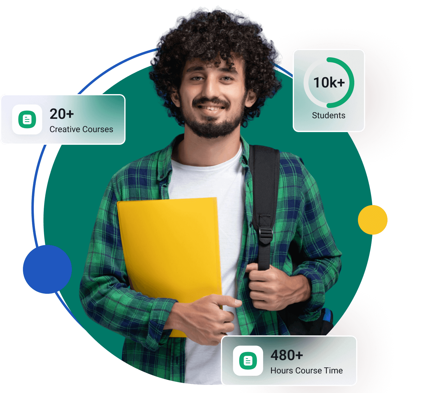 طالب يحمل لابتوب - شركة الصياد